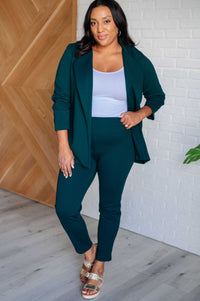 Magic Ankle Crop Skinny Pants in Hunter Green Bottoms Ave Shops 