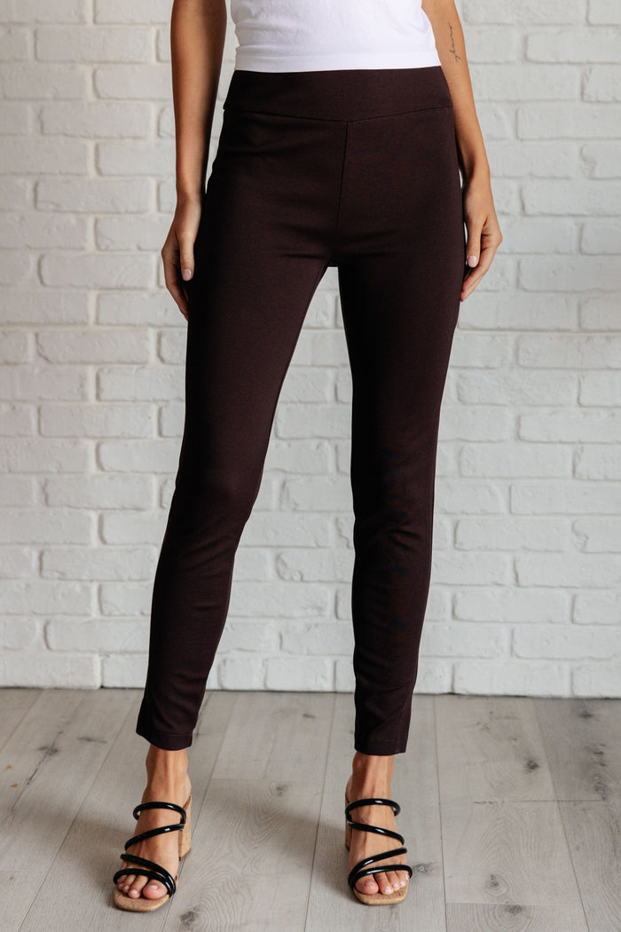 Magic Skinny 28" Pants in Chocolate Bottoms Ave Shops 