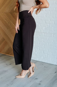 Magic Wide Leg Crop Pants in Chocolate Bottoms Ave Shops 