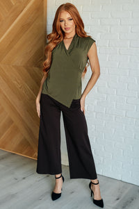 Magic Wide Leg Crop Pants in Chocolate Bottoms Ave Shops 