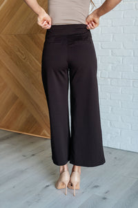 Magic Wide Leg Crop Pants in Chocolate Bottoms Ave Shops 