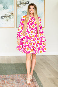 Magnificently Mod Floral Shirt Dress Dresses Ave Shops 