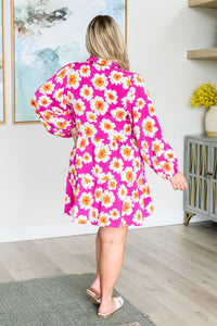Magnificently Mod Floral Shirt Dress Dresses Ave Shops 
