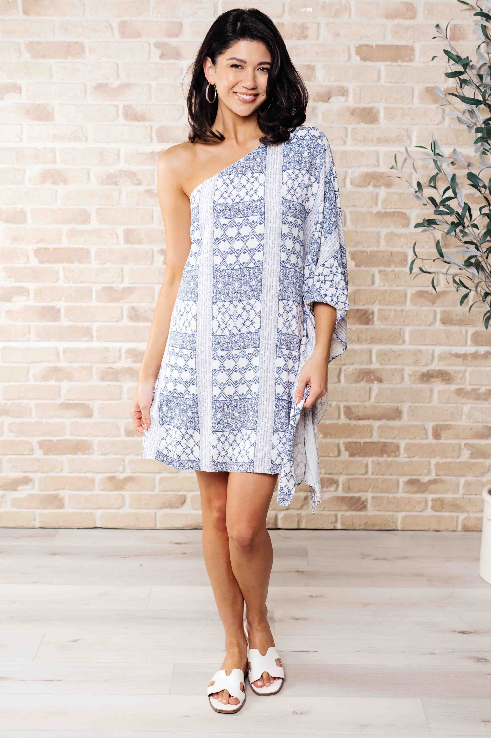 Marjorie One Shoulder Dress Dresses Ave Shops 
