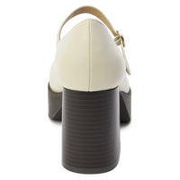 Matilda Platform Heel in Bone Heel Ave Shops 