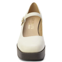 Matilda Platform Heel in Bone Heel Ave Shops 