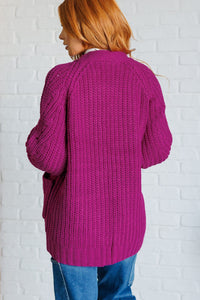 Maybe Monday Cardigan in Berry Layers Ave Shops 