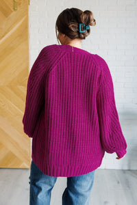 Maybe Monday Cardigan in Berry Layers Ave Shops 