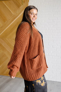 Maybe Monday Cardigan in Chestnut Layers Ave Shops 