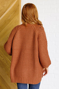 Maybe Monday Cardigan in Chestnut Layers Ave Shops 