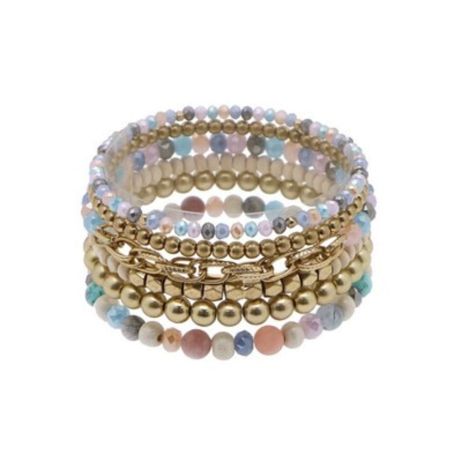 Meghan Browne Mcatee Dark Multi Bracelet Bracelets Meghan Browne 