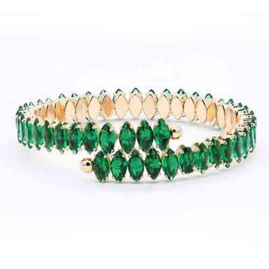 Meghan Browne Mural Emerald Bracelet Bracelets Meghan Browne 