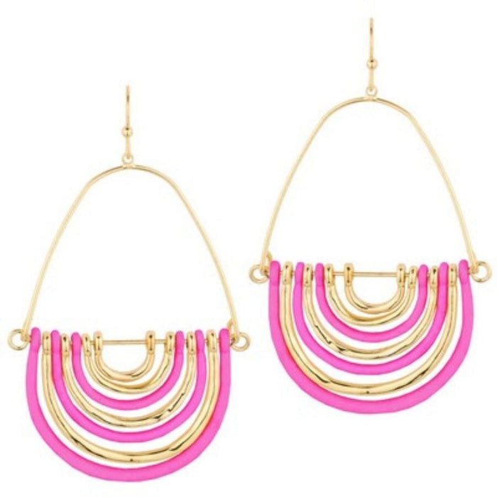 Meghan Browne York Hot Pink Earrings Earrings Meghan Browne 