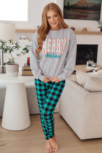 Merry Christmas Sweatshirt in Grey Womens Ave Shops 