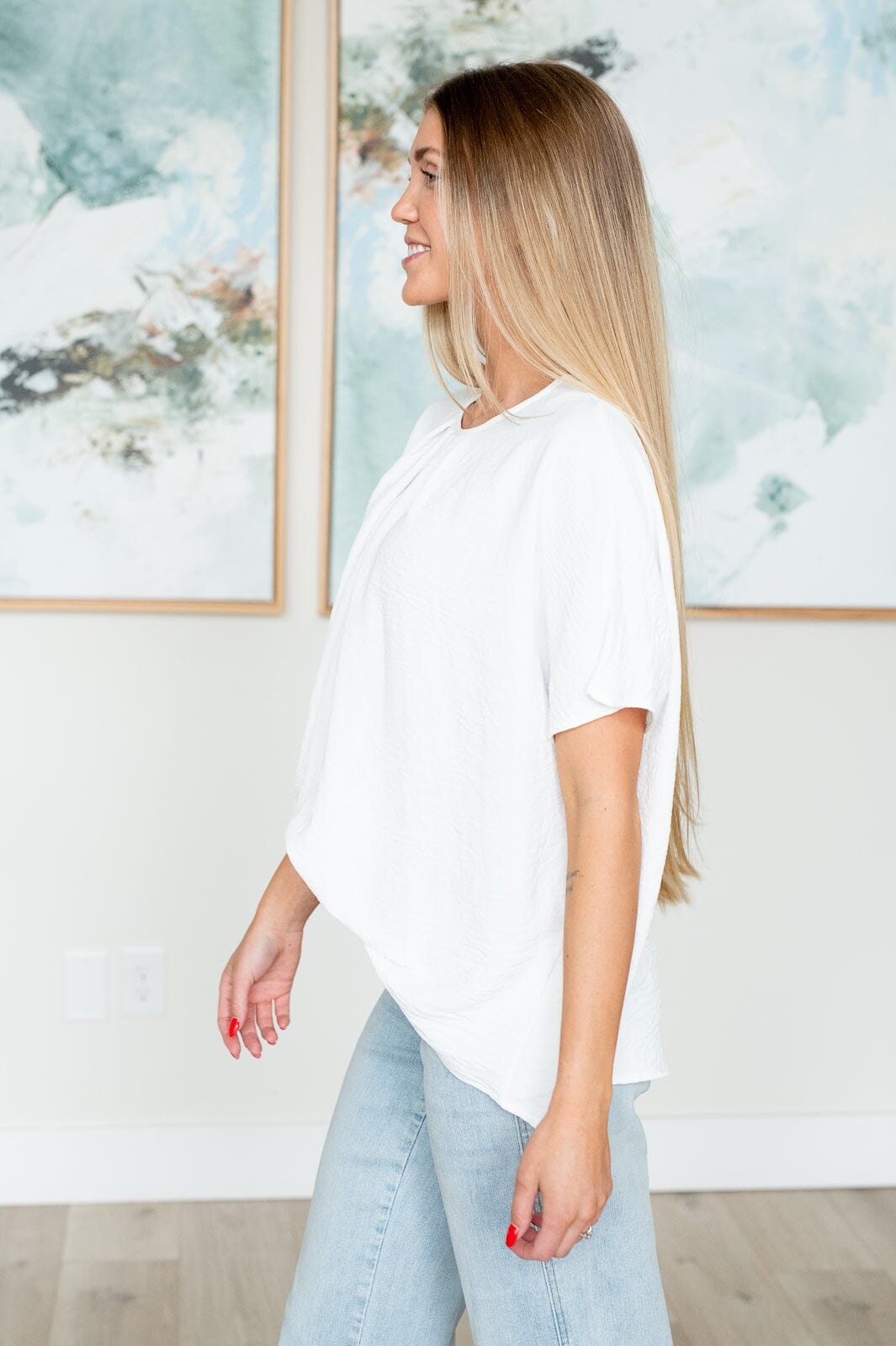 Mild Moments Pleat Detail Top Tops Ave Shops 