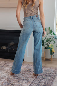 Mindy Mid Rise Wide Leg Jeans Womens Ave Shops 