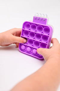 Mini Pop It Notebook in Purple Womens Ave Shops 