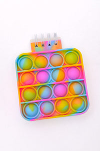 Mini Pop It Notebook in Rainbow Womens Ave Shops 