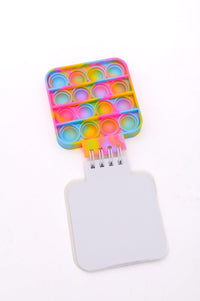 Mini Pop It Notebook in Rainbow Womens Ave Shops 