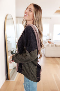Mixed Emotions Color Block Hoodie Womens Ave Shops 