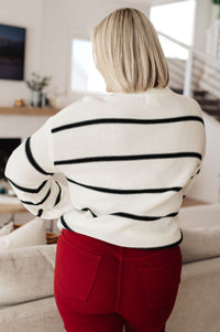 More or Less Striped Sweater Womens Ave Shops 