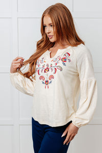 More Than You Would Think Embroidered Blouse Blouses Ave Shops 