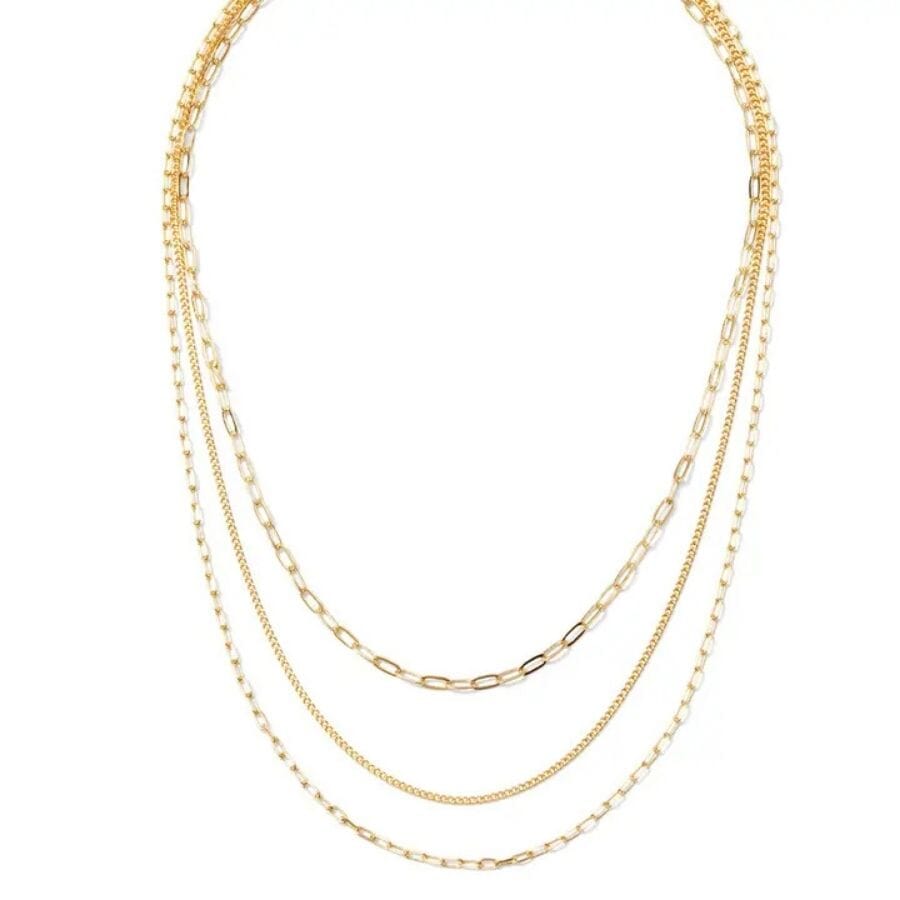 Multi Layer Delicate Necklace Necklace Splendid Iris 