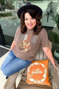 Multiprint Gobble T-Shirt Shirts & Tops Thomas & Co 