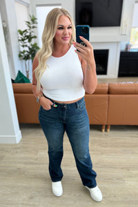 Muriel Mid Rise Control Top Classic Straight Jeans Womens Ave Shops 