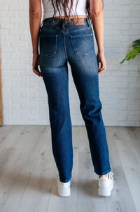Muriel Mid Rise Control Top Classic Straight Jeans Womens Ave Shops 