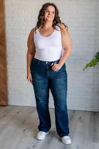 Muriel Mid Rise Control Top Classic Straight Jeans Womens Ave Shops 