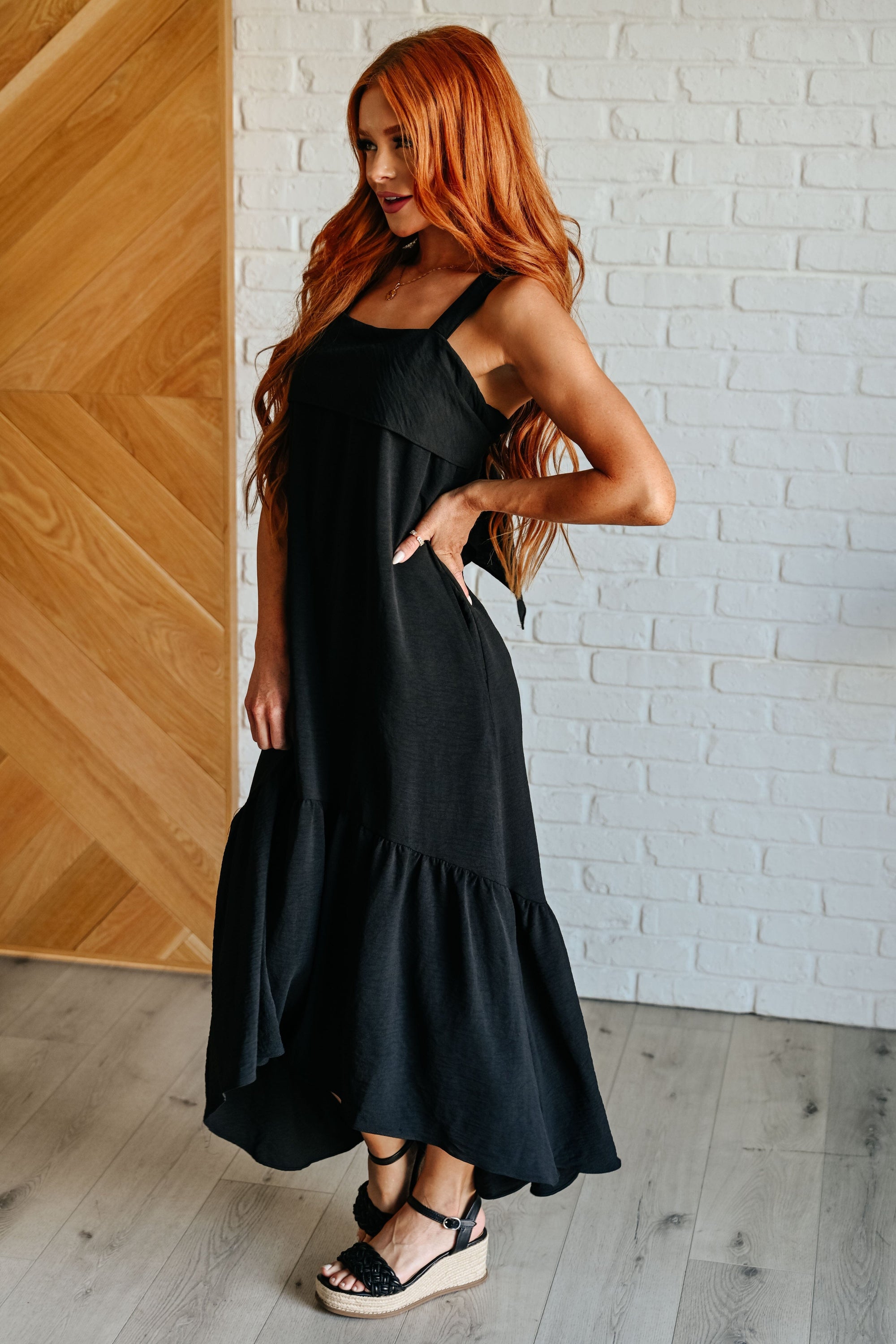 Nightlife Tie Back Maxi Dress Dresses Ave Shops 