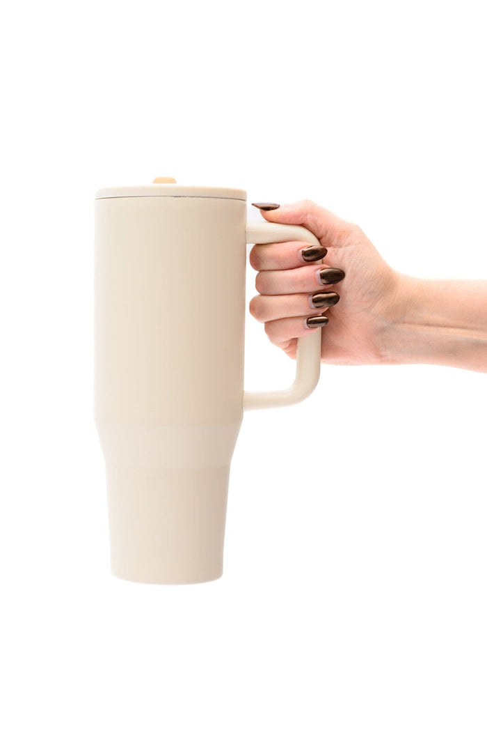 No Spill 40oz Tumbler in Off White Home Ave Shops 