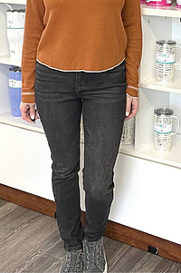 Octavia High Rise Control Top Skinny Jeans in Washed Black Womens Ave Shops 