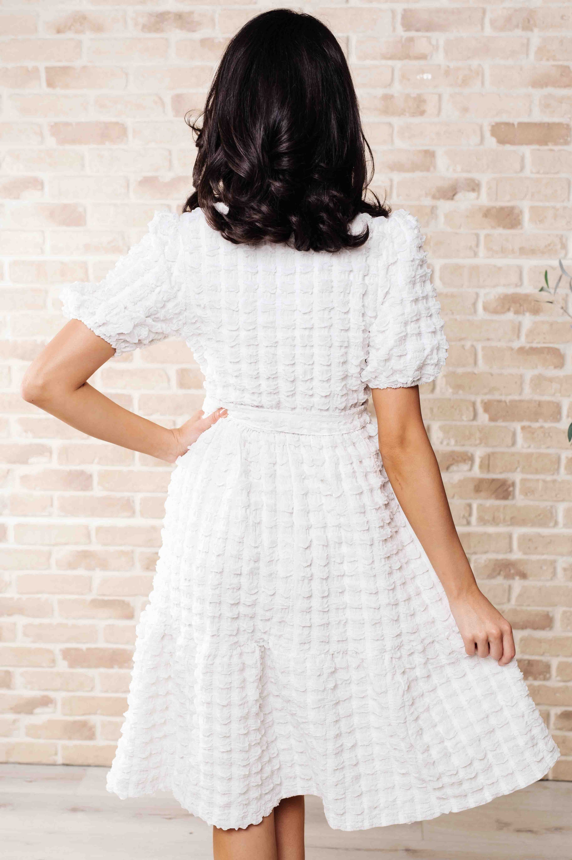 On Cloud Nine Bubble Midi Dress Dresses Ave Shops 