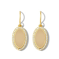 Pave Colorful Oval Earrings Earrings Splendid Iris 