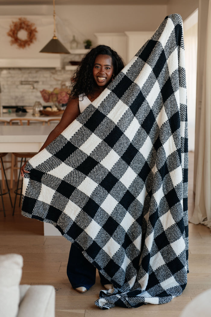 Penny Blanket Single Cuddle Size in Plaid Womens Ave Shops 