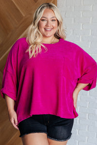 Pink Thoughts Chenille Blouse Blouses Ave Shops 