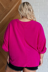 Pink Thoughts Chenille Blouse Blouses Ave Shops 