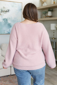 Plush Feelings V-Neck Sweater Womens Ave Shops 