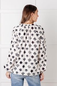 Quick Follow Up Floral Tile Blouse Blouses Ave Shops 