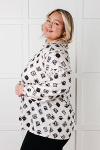Quick Follow Up Floral Tile Blouse Blouses Ave Shops 