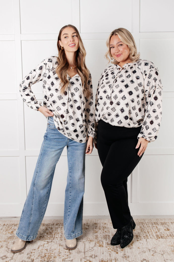 Quick Follow Up Floral Tile Blouse Blouses Ave Shops 