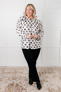 Quick Follow Up Floral Tile Blouse Blouses Ave Shops 