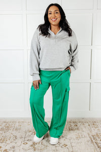 Race to Relax Cargo Pants in Emerald Green Bottoms Ave Shops 