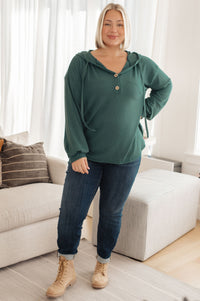 Rainy Day Henley Hoodie Womens Ave Shops 