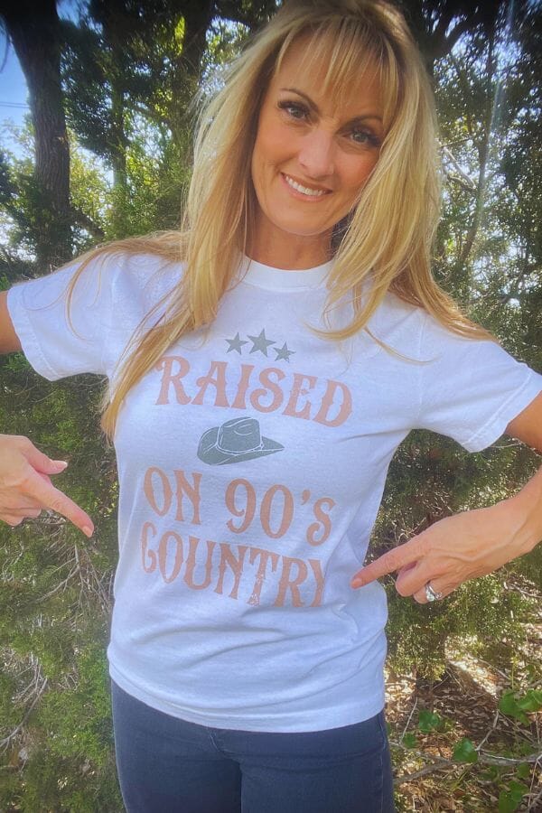 Raised On 90s Country Shirt Shirts & Tops Mugsby 