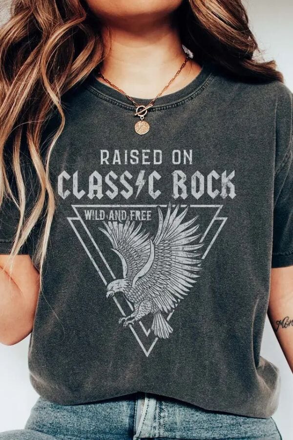 Raised On Classic Rock Shirt Shirts & Tops Mugsby 