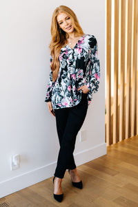 Rendered Rendition V-Neck Top Womens Ave Shops 