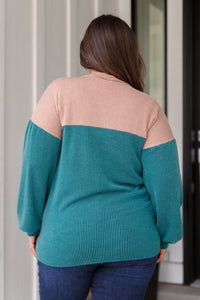 Retro and Ribbed Floral Color Block Top Tops Ave Shops 